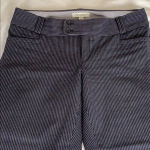 Professional pinstripe office ankle pants